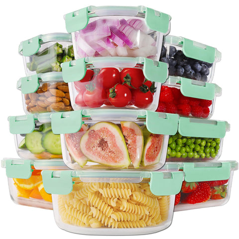 HOMBERKING rectangular 370ml container shows clear glass for fresh leftovers.