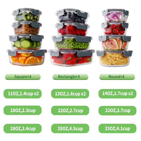 HOMBERKING rectangular 630ml glass container with lid ideal for leftovers