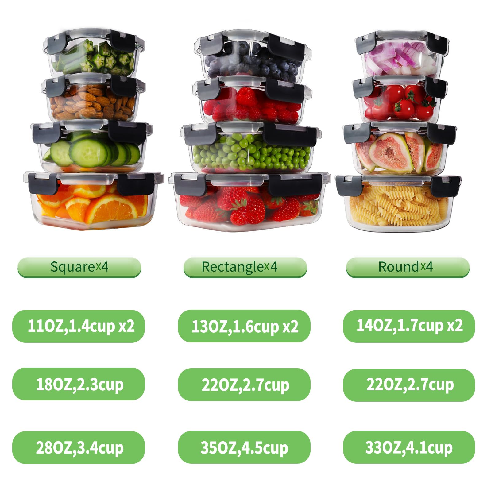 HOMBERKING snap-lock lids close-up highlighting secure, leak-proof sealing