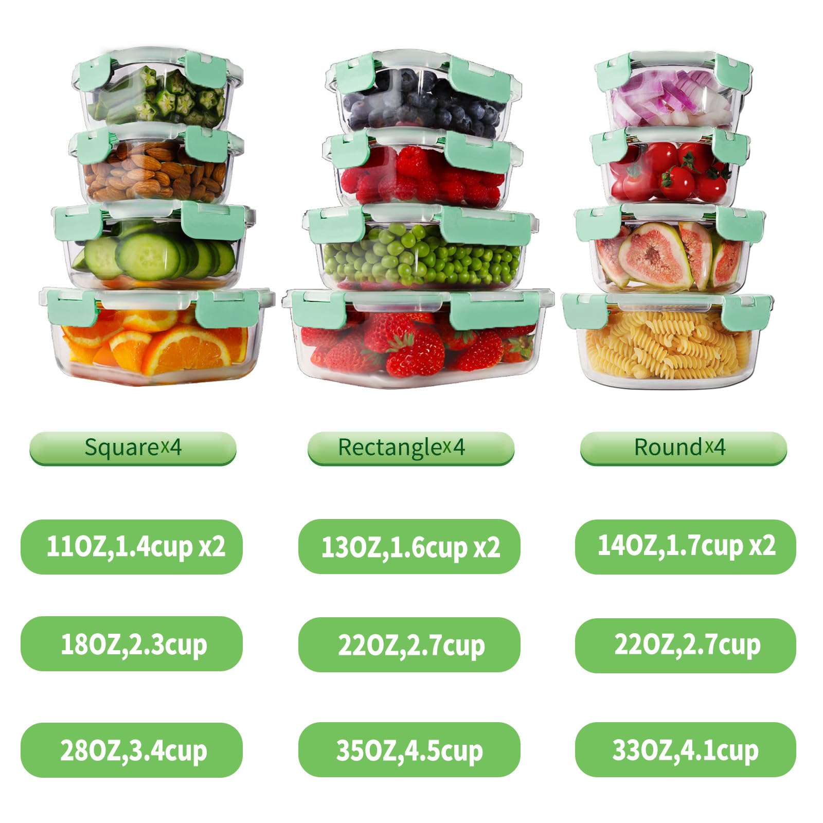 HOMBERKING square 530ml container ideal for compact lunches.