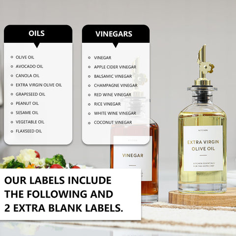 HOMCDALY clear glass bottles showcase oil color and freshness