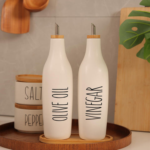 HOMCDALY opaque porcelain protects oil from light for freshness