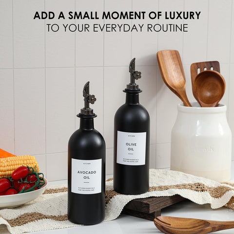 HOMCDALY stainless steel pour spouts provide smooth, controlled pouring.