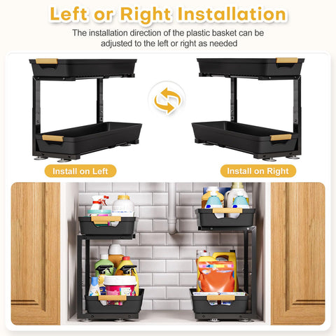 Homde versatile organizer for kitchen, bathroom, or laundry areas