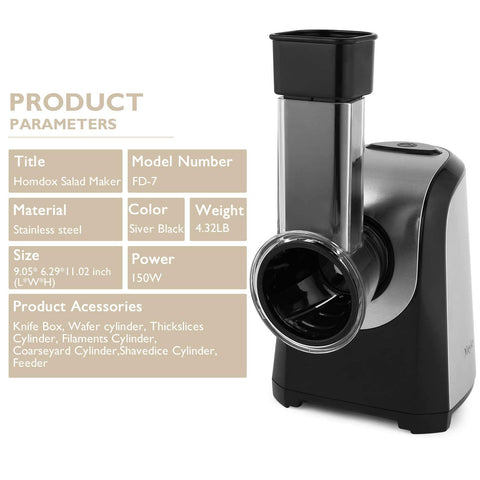 Homdox salad-maker use is ideal for versatile home kitchen tasks.