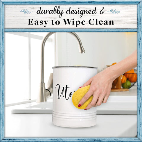 Home Acre Designs stylish counter caddy adds decorative storage to kitchens