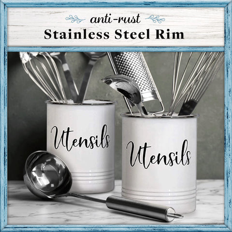 Home Acre Designs reliable utensil holder withstands daily use with lasting charm