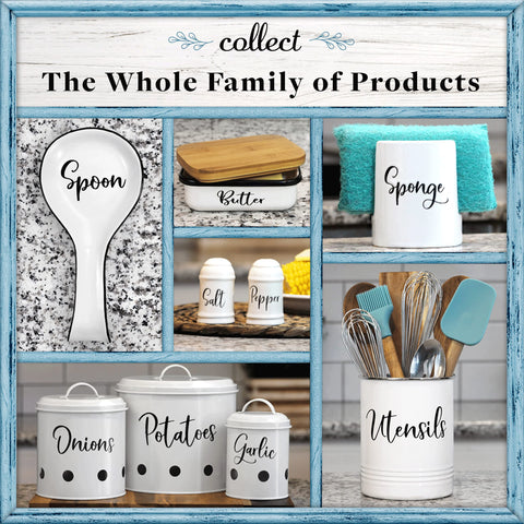 Home Acre Designs white finish with stainless rim complements many kitchen palettes
