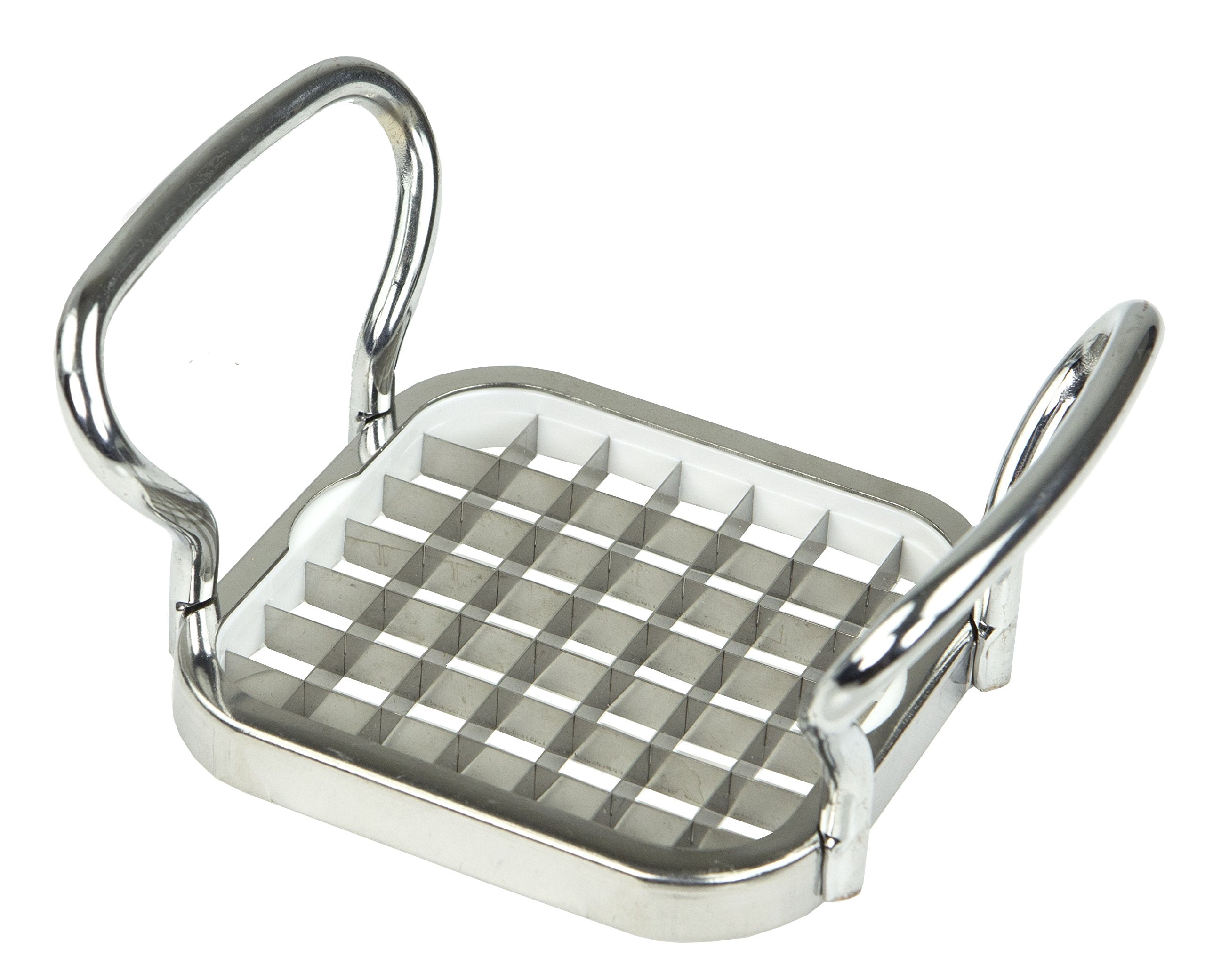 Home Basics French Fry Cutter with stainless steel blades for precise, uniform fries