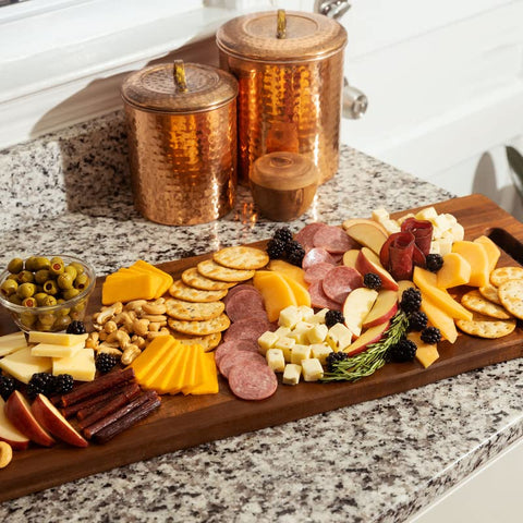 Home Beets 36-inch acacia board ideal for meat, cheese, fruit, appetizers