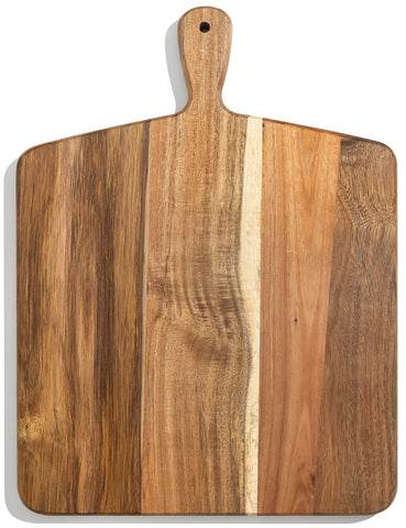 Home Beets Acacia Cutting Board 17x13 provides ample prep space for meat, cheese, and vegetables.