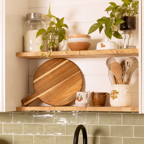 Home Beets Acacia cutting board gift-ready for weddings or housewarmings