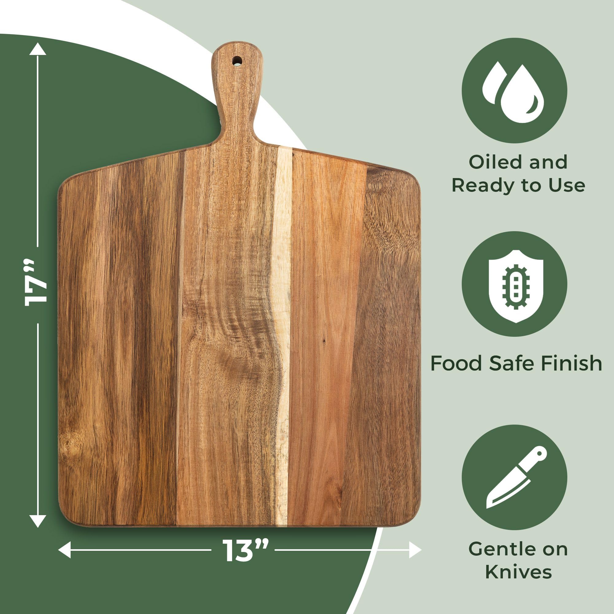 Home Beets Acacia Serving Board durable wood for stylish food presentation.
