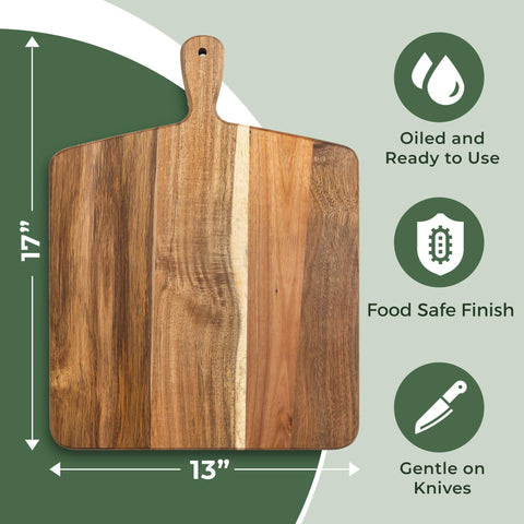 Home Beets Acacia Serving Board durable wood for stylish food presentation.