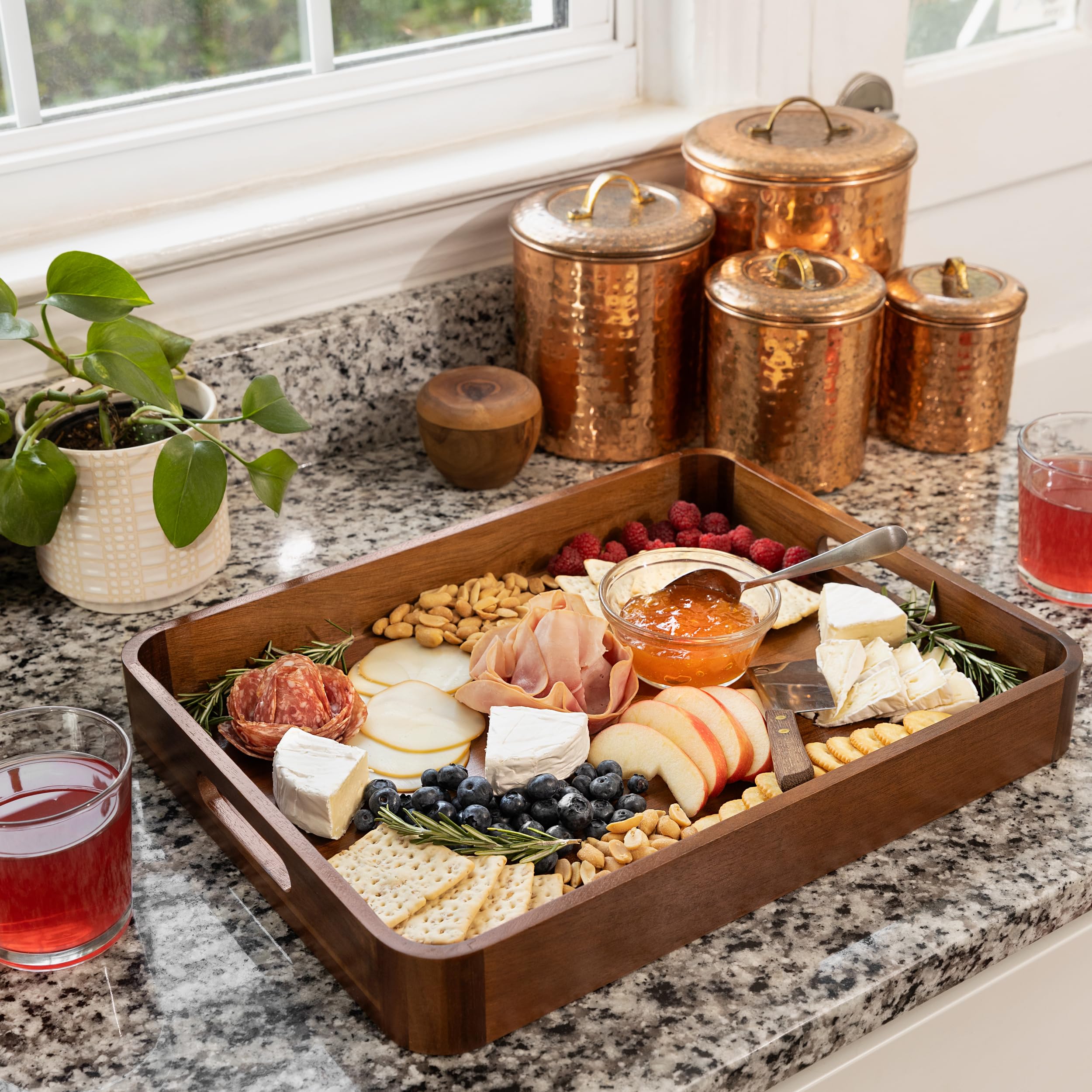 Bathroom vanity tray by Home Beets keeps essentials organized