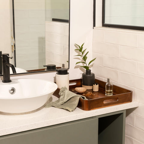 From kitchen to dining room, portable tray for serving