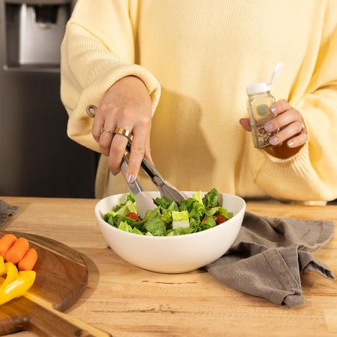 Home Beets nesting ceramic bowls set for compact storage.