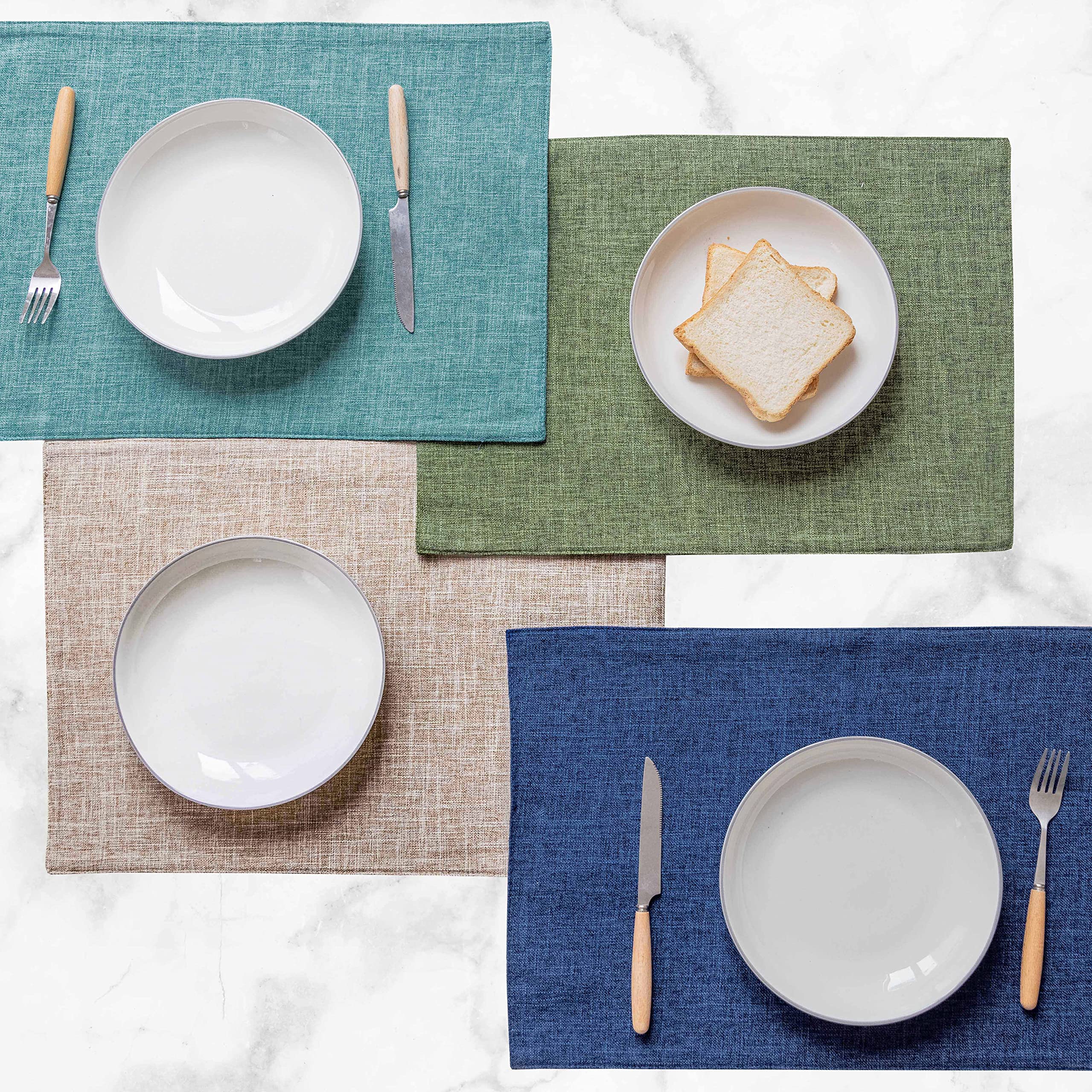 Home Brilliant colorful placemats showing color options