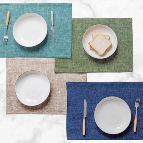 Home Brilliant colorful placemats showing color options