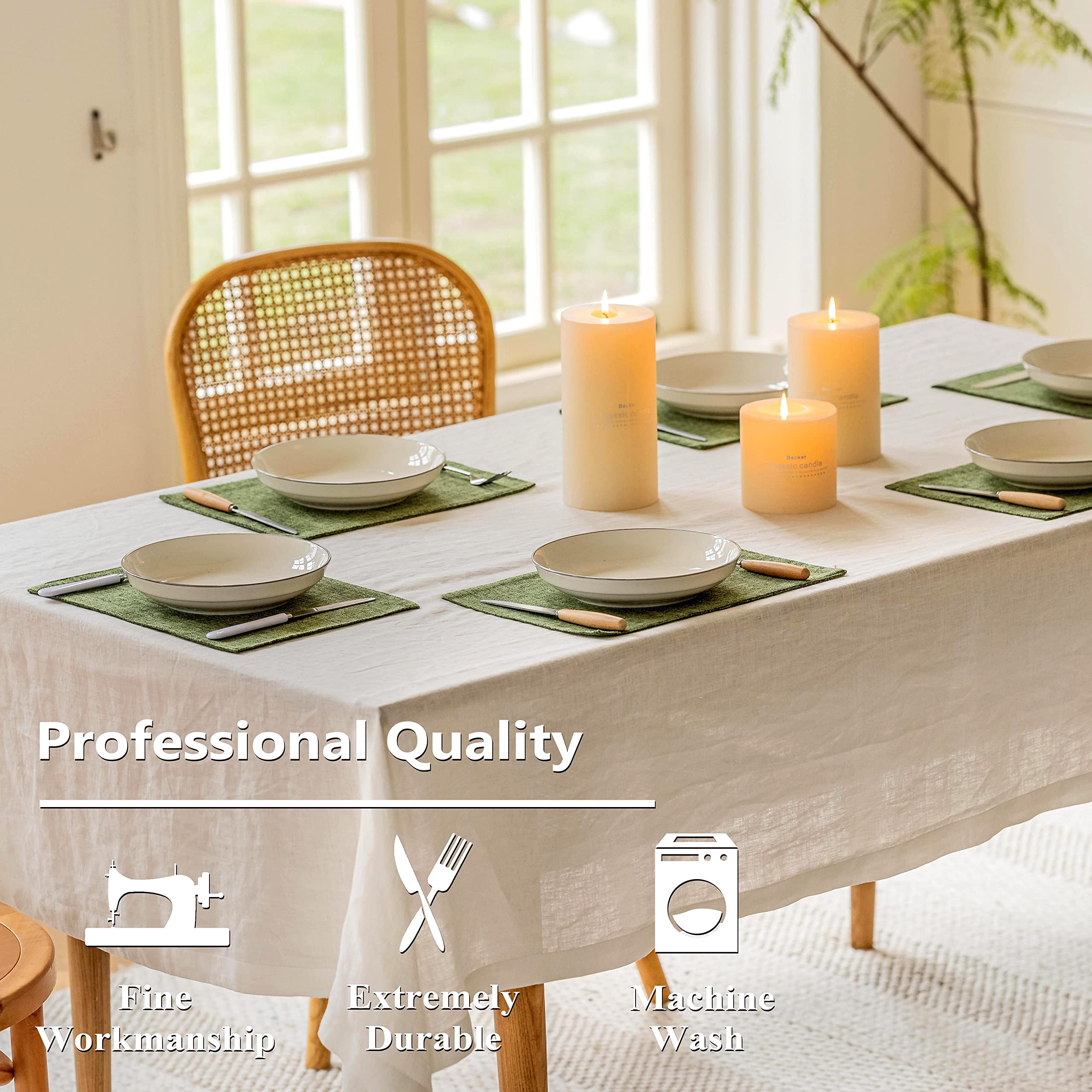 Home Brilliant placemats stacked four for easy hosting
