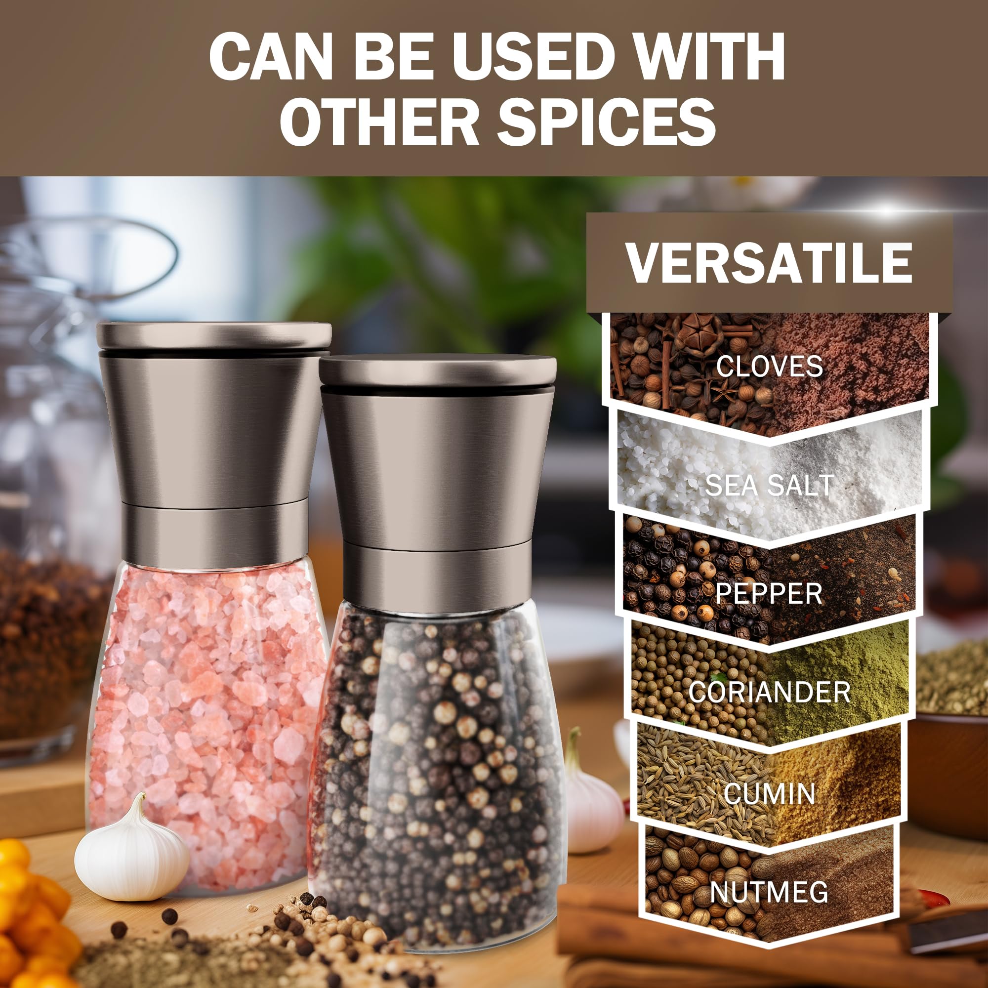 HOME EC grinder set shown as an elegant wedding registry pickup