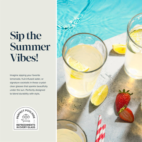 Dishwasher-safe Home Essentials & Beyond glassware ready for easy cleanup.