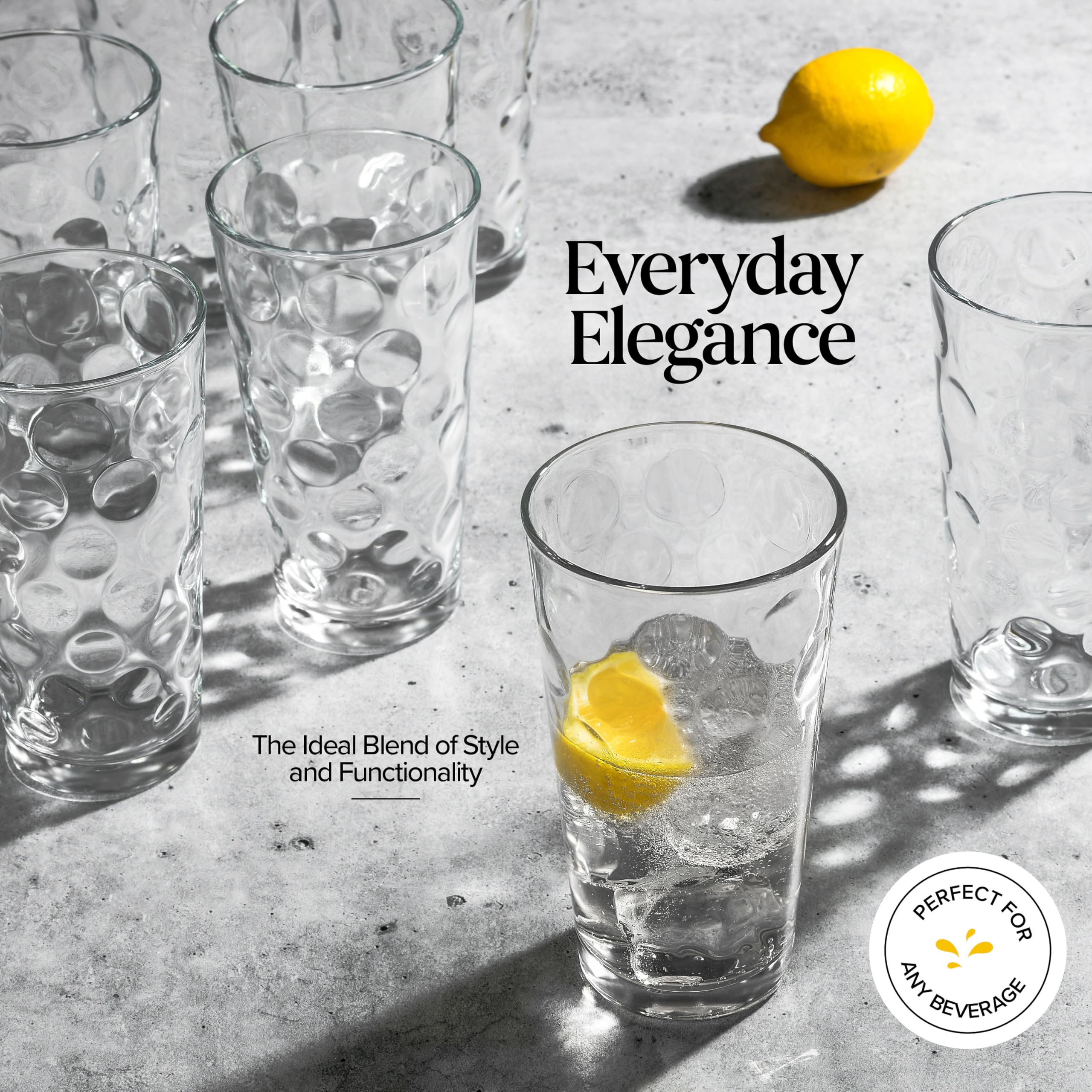 Housewarming gift idea: Home Essentials & Beyond highball glass set.