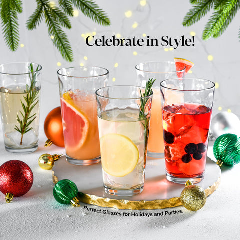 Close-up of inner bubble lenses on Home Essentials & Beyond highball glass.