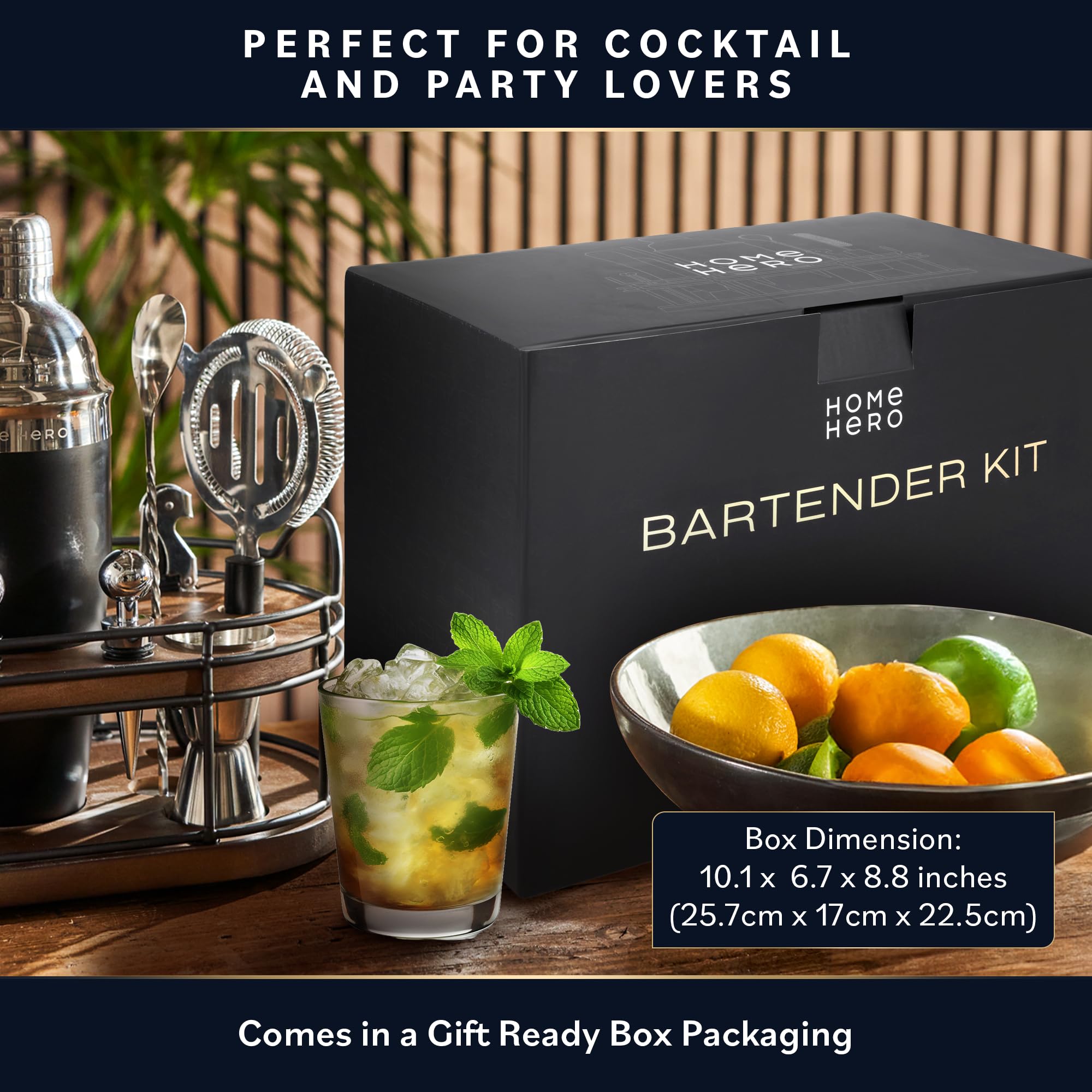 Home Hero gift-ready packaging makes a thoughtful bartender gift.