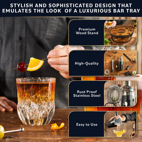 Home Hero recipe book included guides classic and modern cocktails.