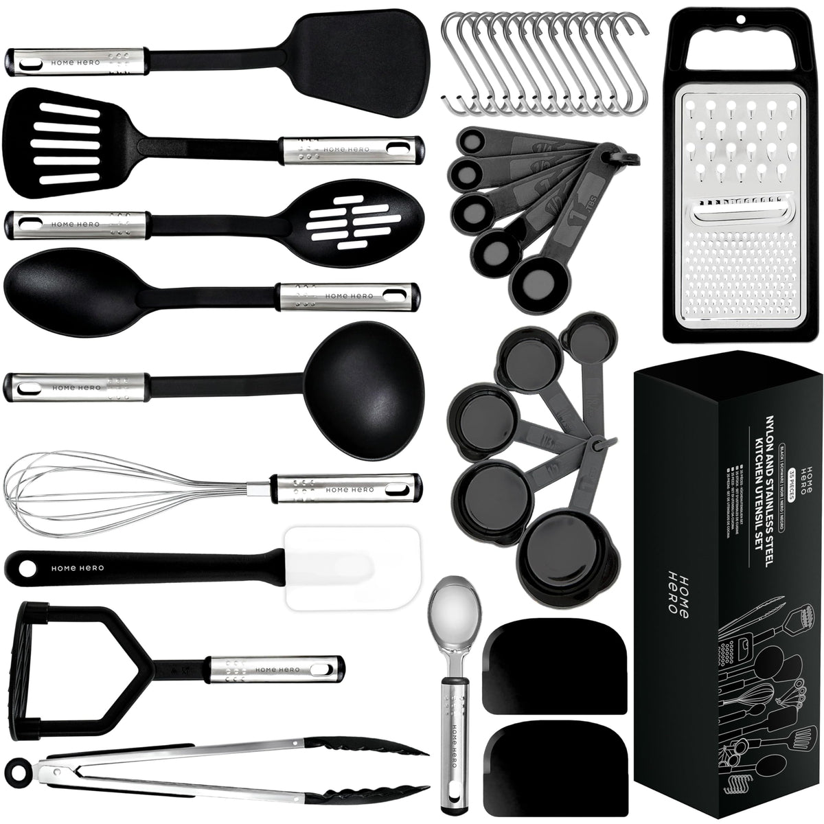 Home Hero silicone spatula set overview for versatile everyday cooking tasks.