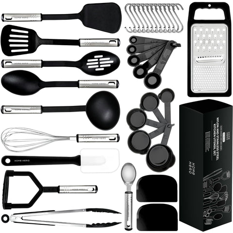 Home Hero silicone spatula set overview for versatile everyday cooking tasks.