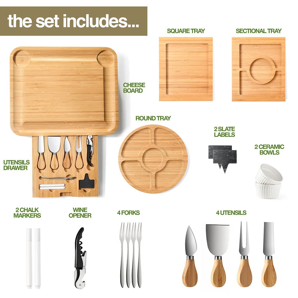HOME IT markers help label boards for easy identification of cheeses and pairings