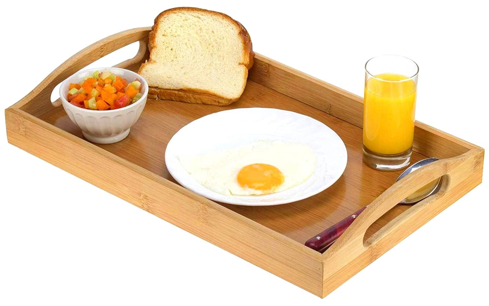 HOME IT environmentally friendly material tray adds natural charm to your space.