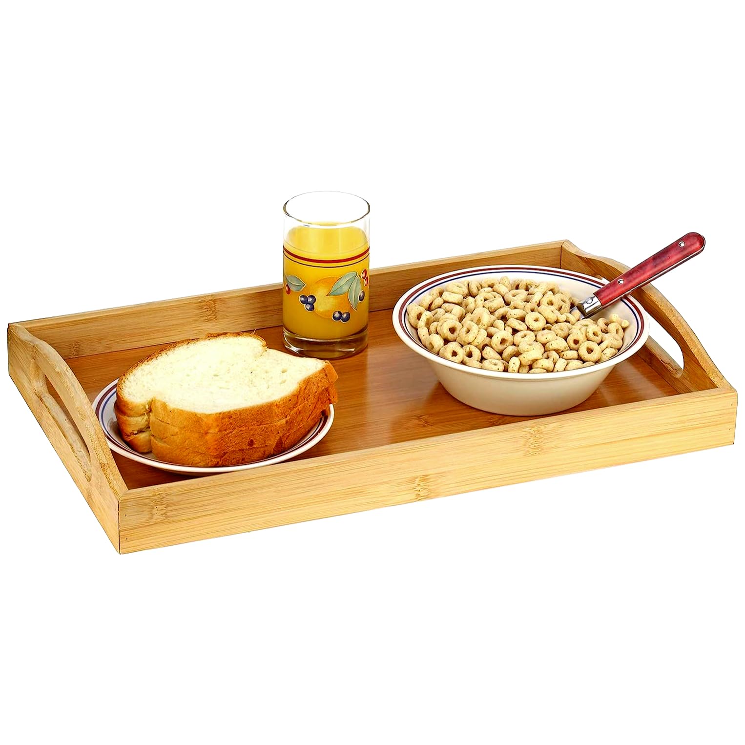 HOME IT tray measures 10.25 x 16.5 x 2 inches for versatile use.