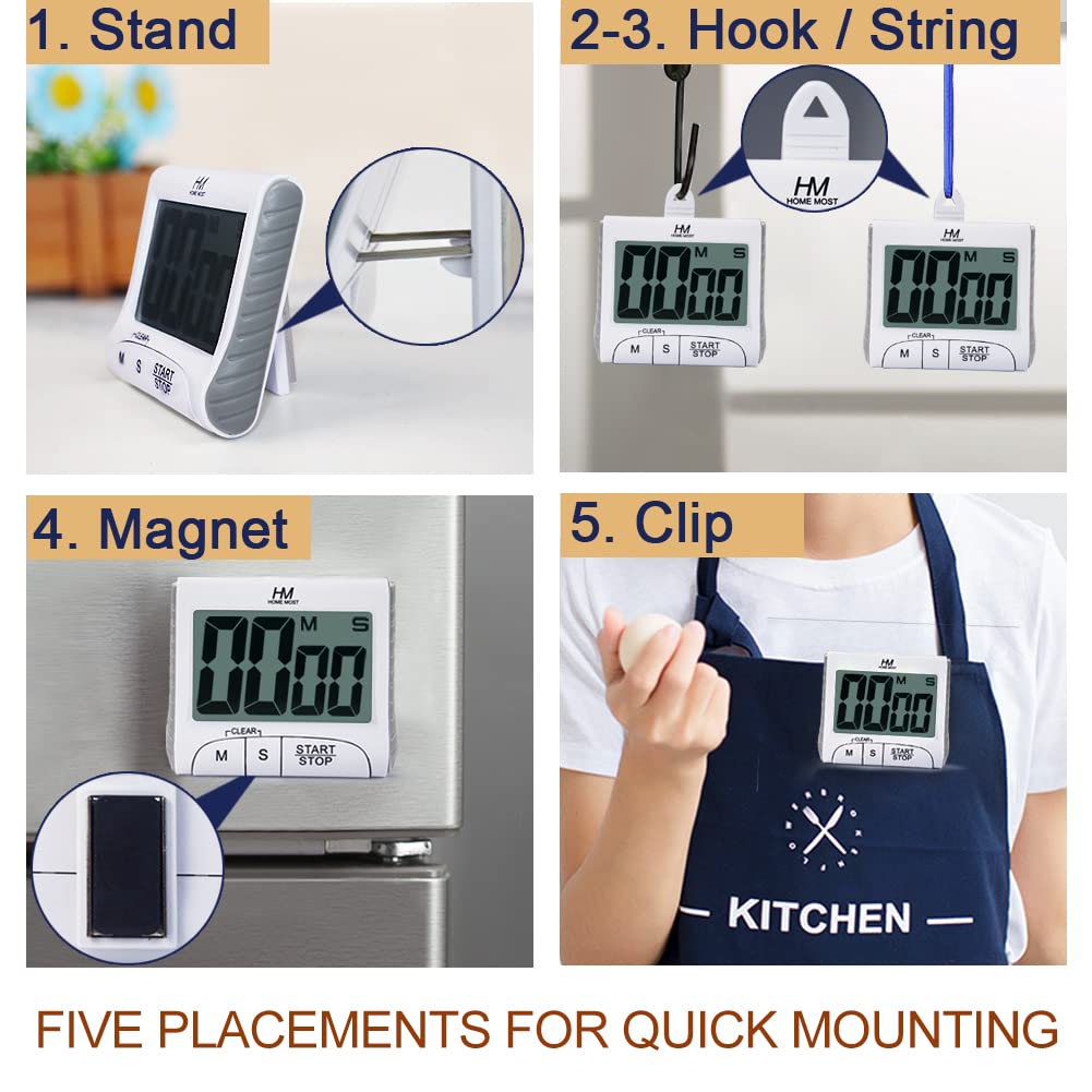 HOME MOST timer loud alarm for clear kitchen alerts