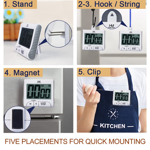 HOME MOST timer loud alarm for clear kitchen alerts