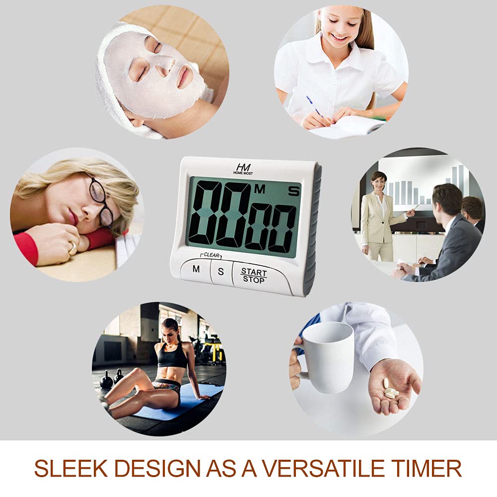 HOME MOST timer matte white exterior blends with any room