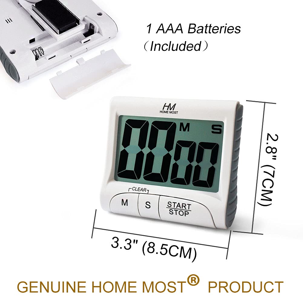 HOME MOST timer offers magnet, stand, and hook placements
