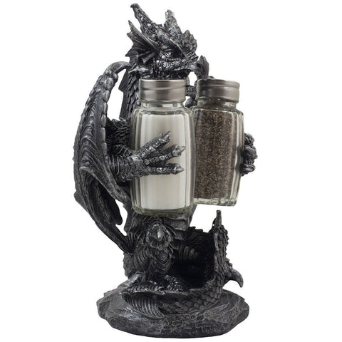 Home 'n Gifts detailed dragon figurine elevates medieval kitchen or bar decor.