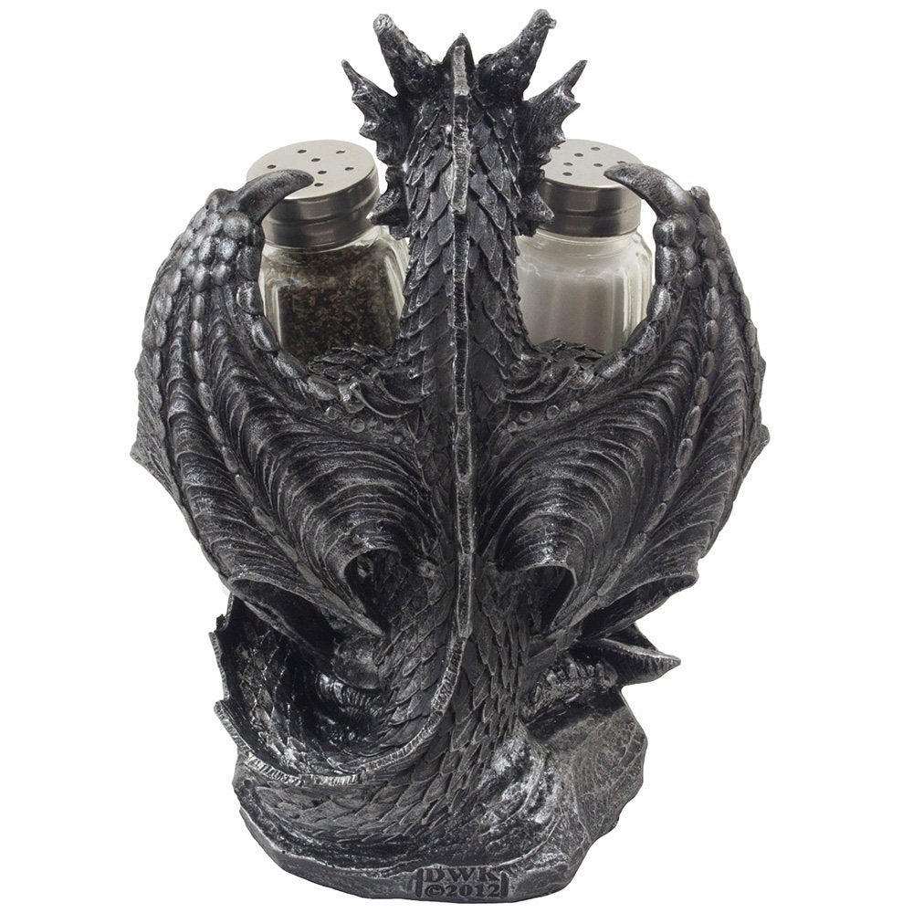 Home 'n Gifts gothic fantasy table piece enhances dining ambience.