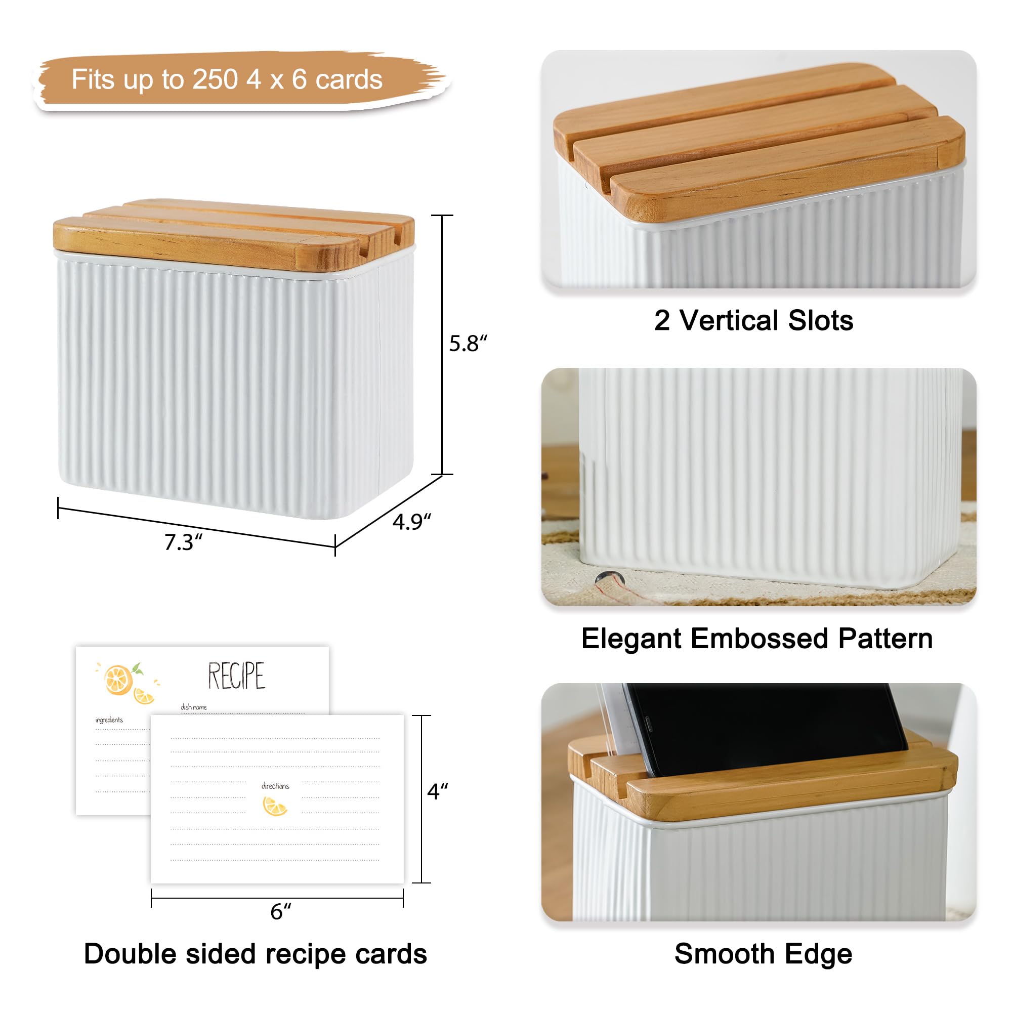 HOME PALETTE wooden grooved lid adds rustic charm while keeping contents secure.