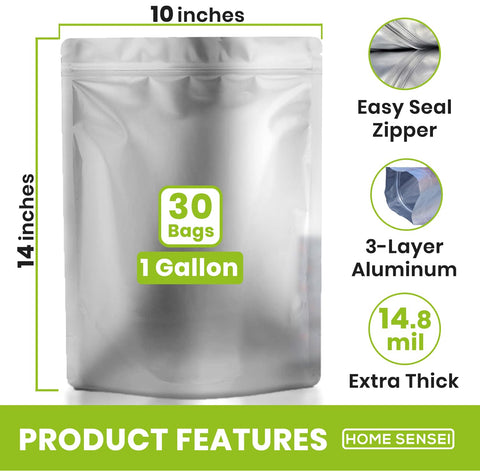 Home Sensei 400cc oxygen absorbers included to preserve freshness.