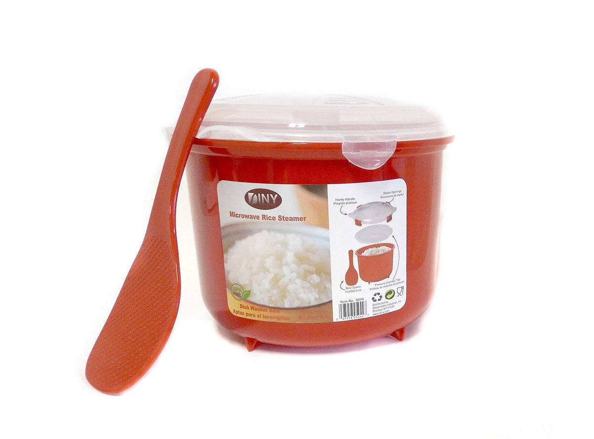 Home and Style microwave rice steamer cooker with lid for fast, mess-free meals.