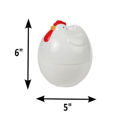 Home-X egg boiler with chicken holder showing eggs ready to cook.
