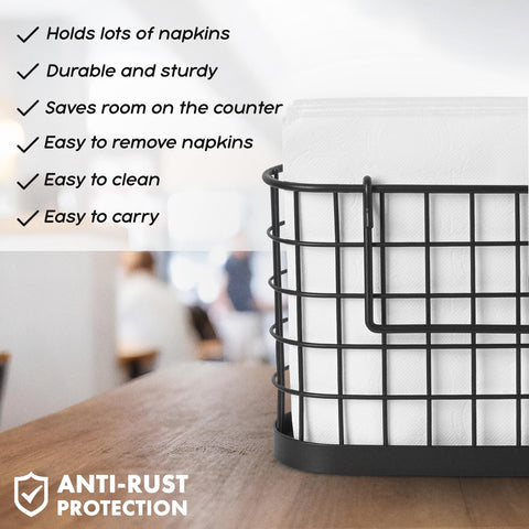 HOMECLASS6 bar napkin dispenser ideal for casual dining and cocktail setups.