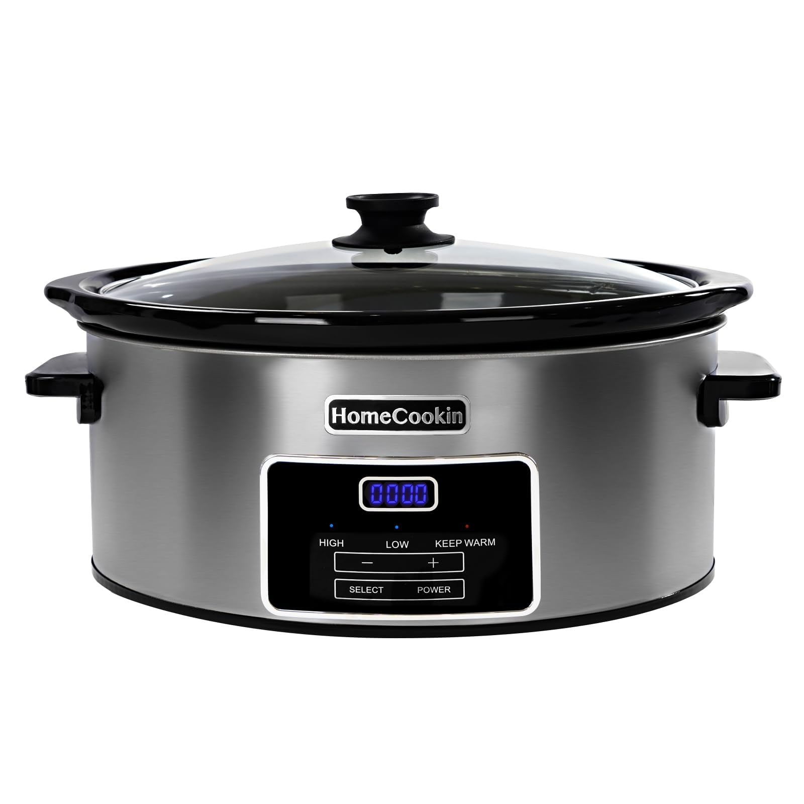 HOMECOOKIN 8-Quart Slow Cooker with digital timer for hands-off meal planning.