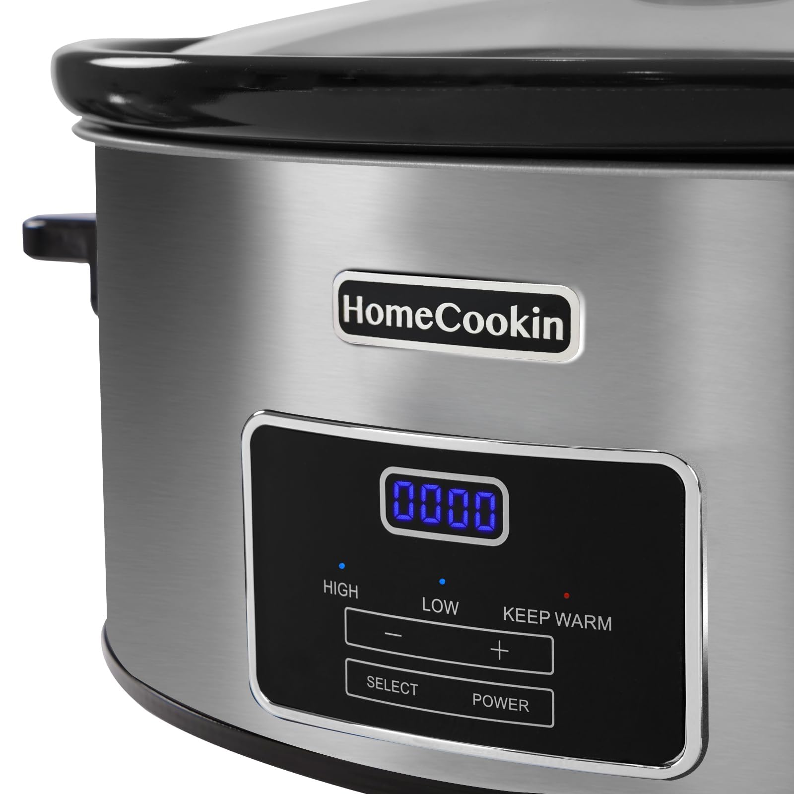HOMECOOKIN slow cooker serves 10-plus, ideal for family dinners and potlucks.
