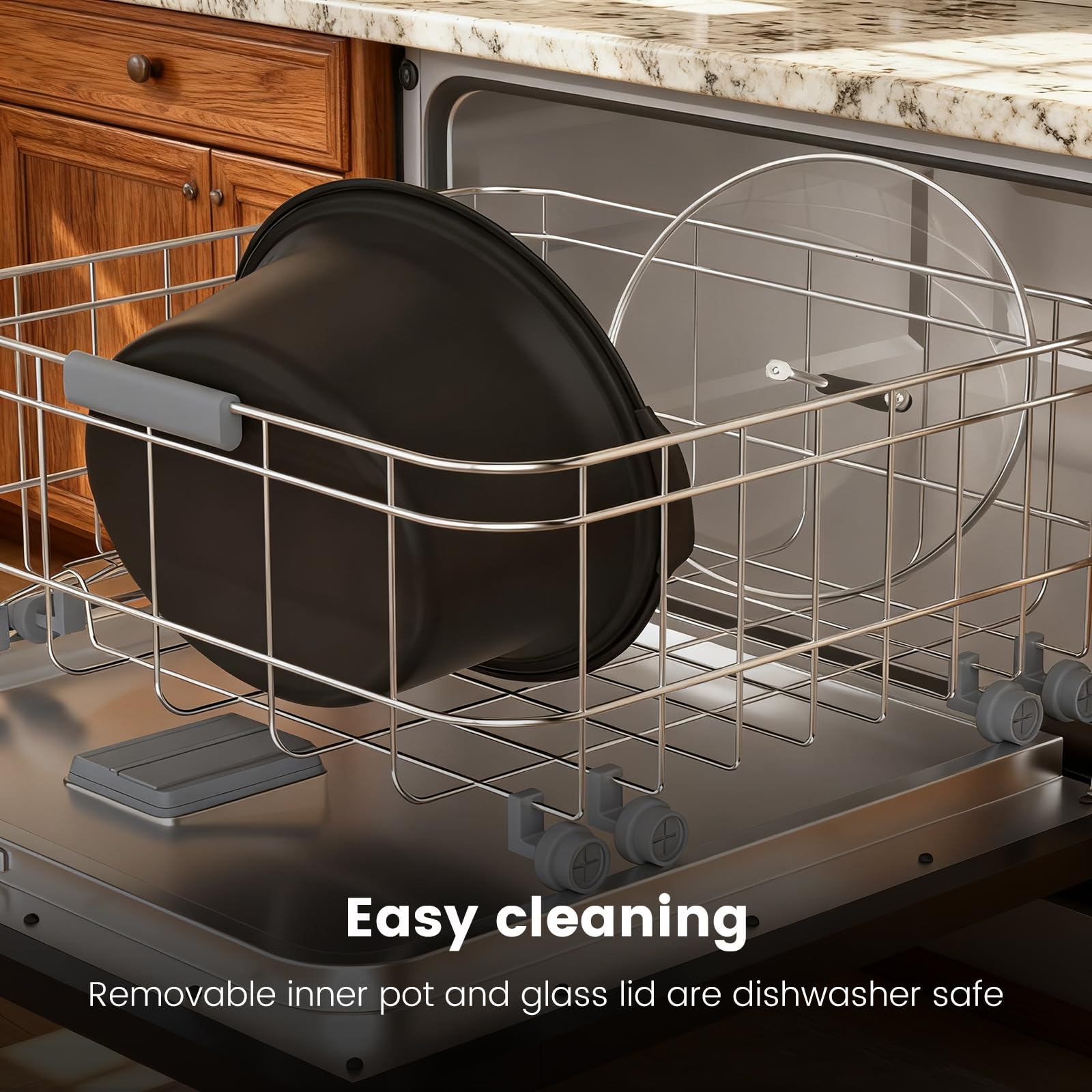 HOMECOOKIN elegant oval design with clear display for easy monitoring.