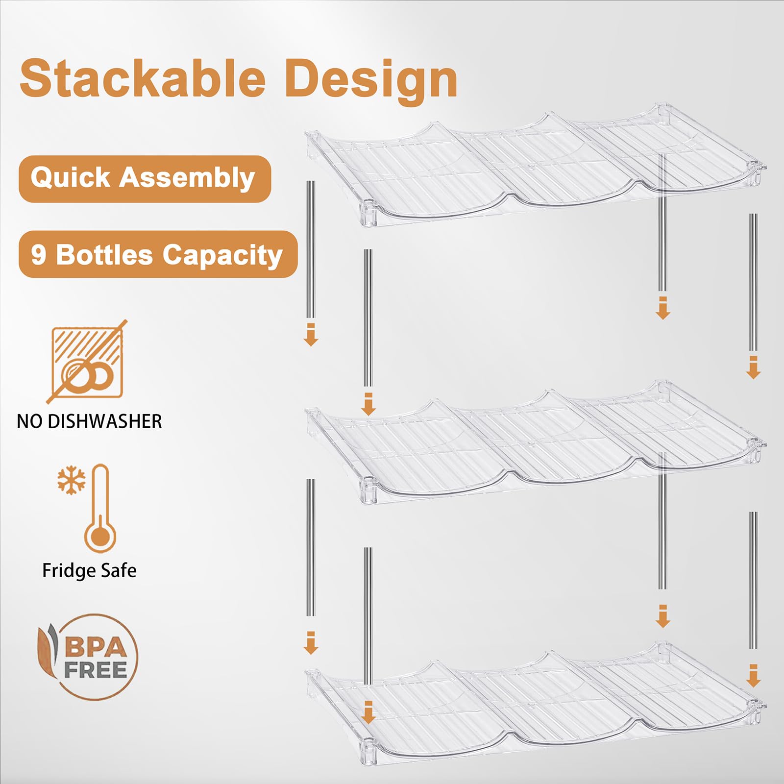 Homecor fits in cabinets, pantries, or counters for versatile organization